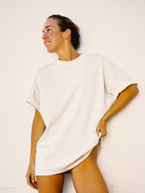 Oversized T-Shirt -  Vintage White Oversized T-Shirt -  Vintage White