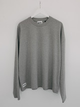 Premium Organic Cotton Long Sleeve Tee -  Heather Grey