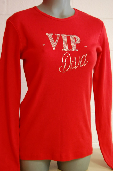 NOW ON SALE !  VIP "Diva or Girl" Crystal Bling'd Bella Shirts - U.S. ONLY