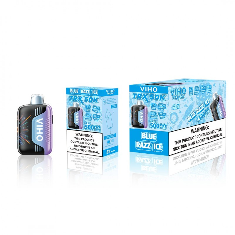 Blue Razz Ice VIHO TRX 50K Puffs – Cool Blue Raspberry Vape