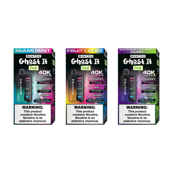 Pod Juice x SYNTRIX Ghost It 40000 Puffs Vape