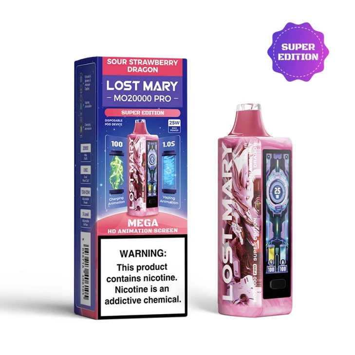 Lost Mary MO20000 PRO Super Edition Sour Strawberry Dragon
