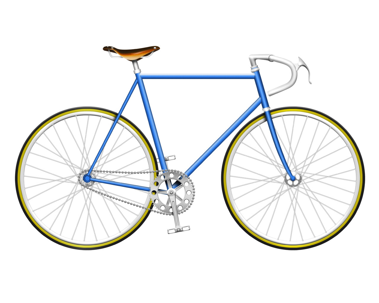 yellow single speed bike