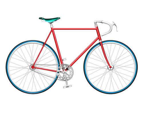 Red Single Speed Bike 