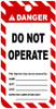 3"x5.75" Do not operate tear resistant tag.