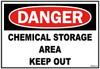 Chemical Storage Area Keep Out Sign