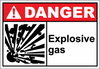 Danger Sign explosive gas