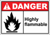 Danger Sign highly flammable