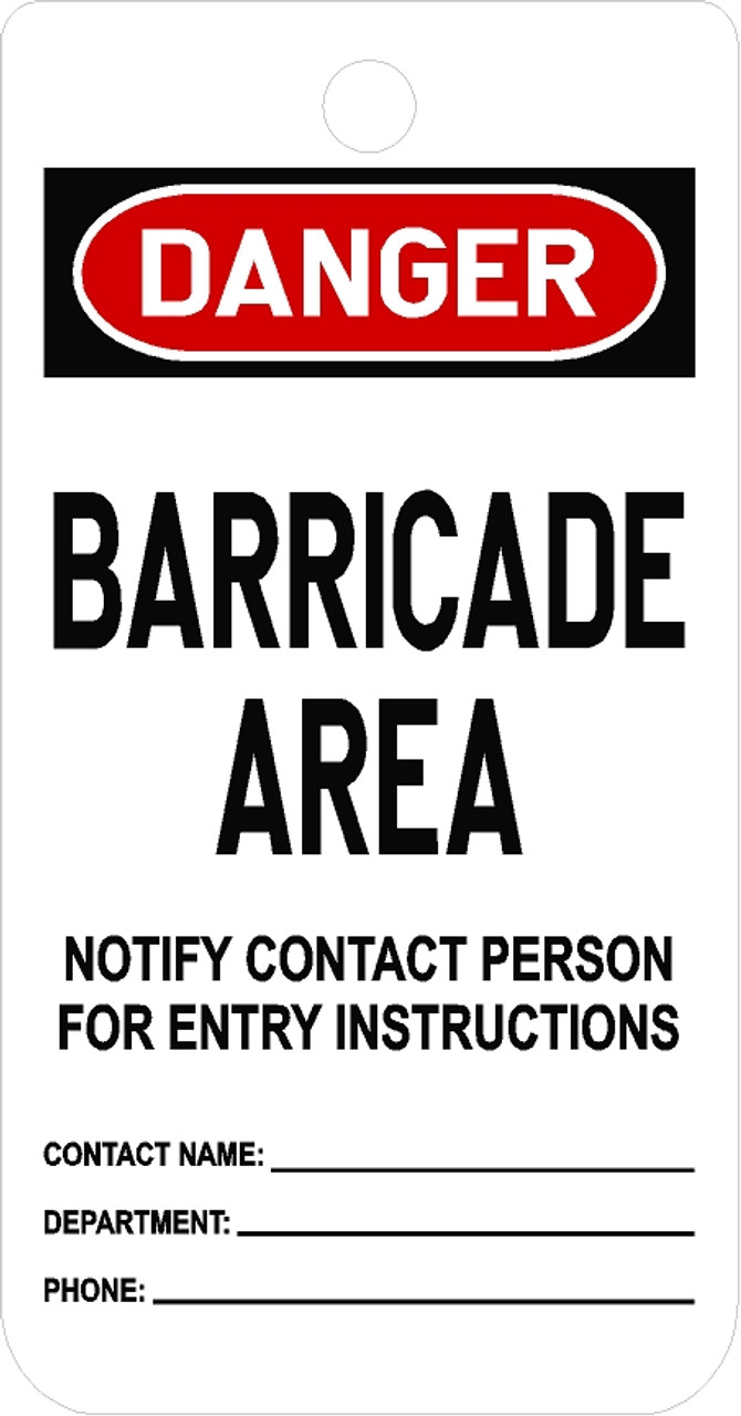 Barricade Area Tag