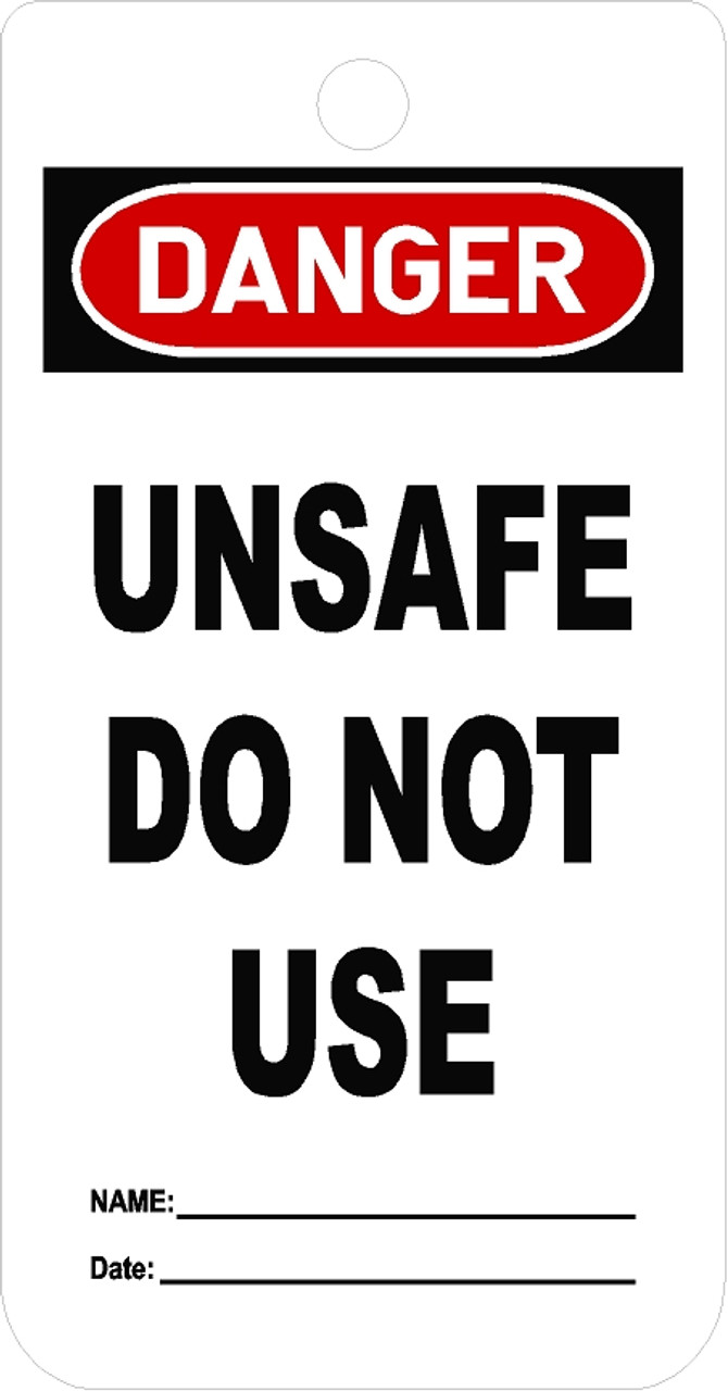 unsafe do not use stickers