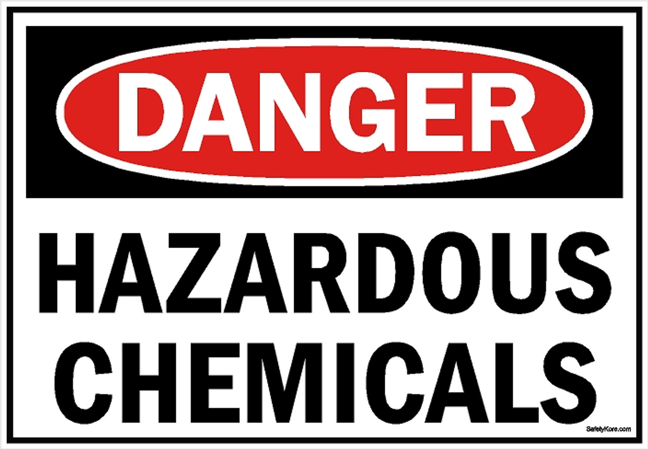 hazardous chemicals sign