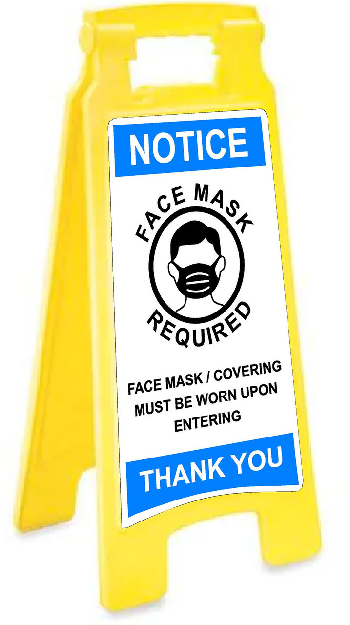 Covid 19 Floor Sign Face Mask Required Must Be Worn