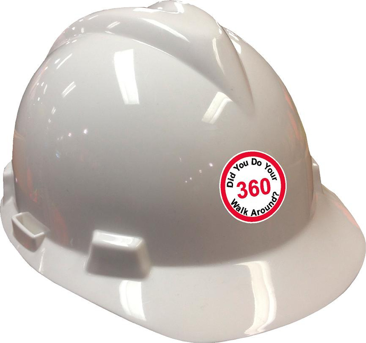 Ask Me Hard Hat Decals Signs, SKU: HH-0517