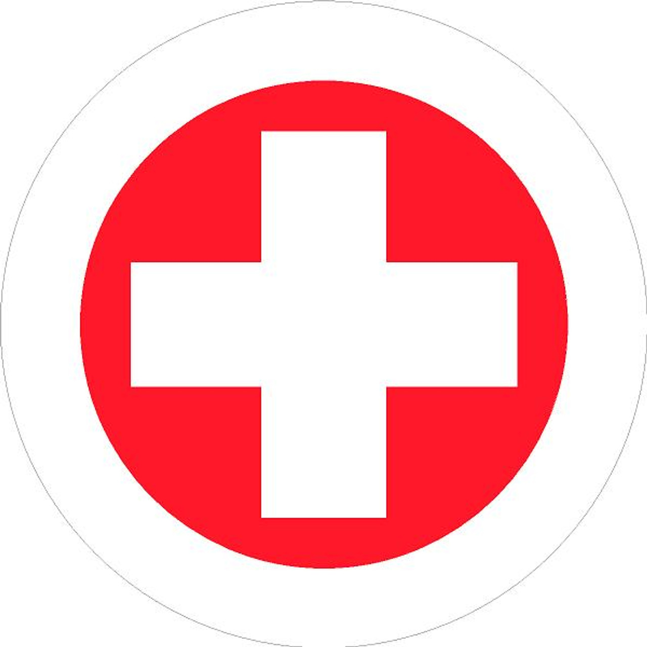 Rescue Cross Sticker