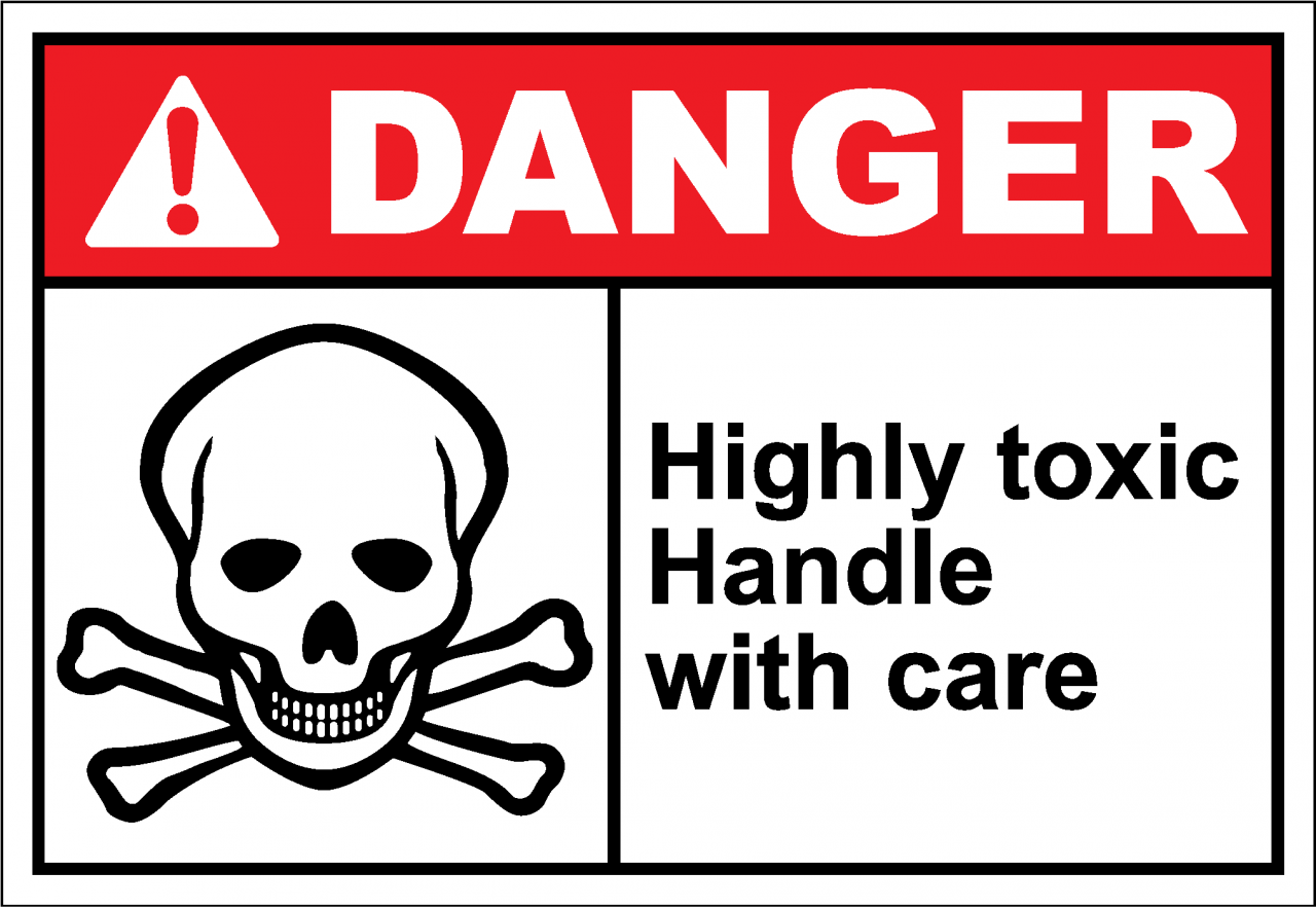 Hazardous Materials Handle With Care Sign, SKU: S-0507