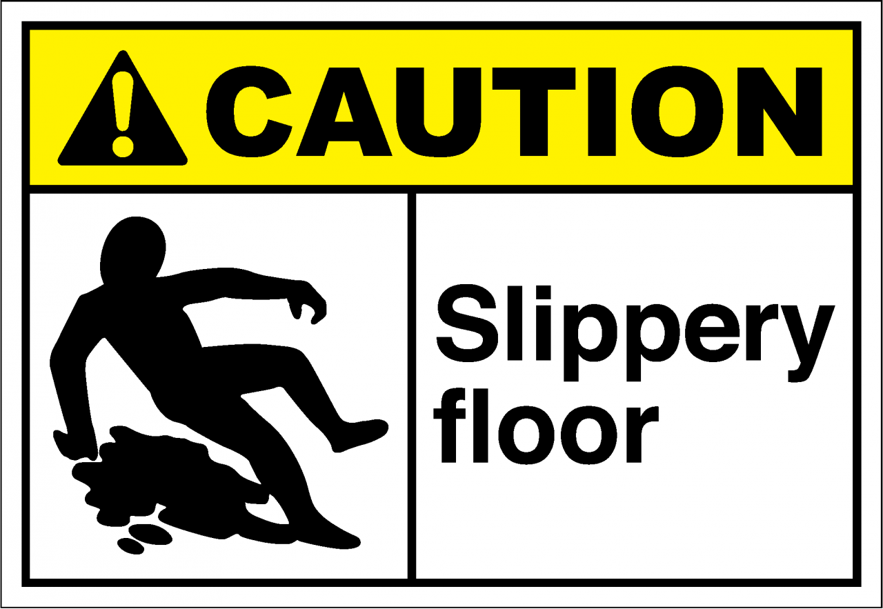 Slippery Floor Signs SVG Cut File, Signs and Symbol Design