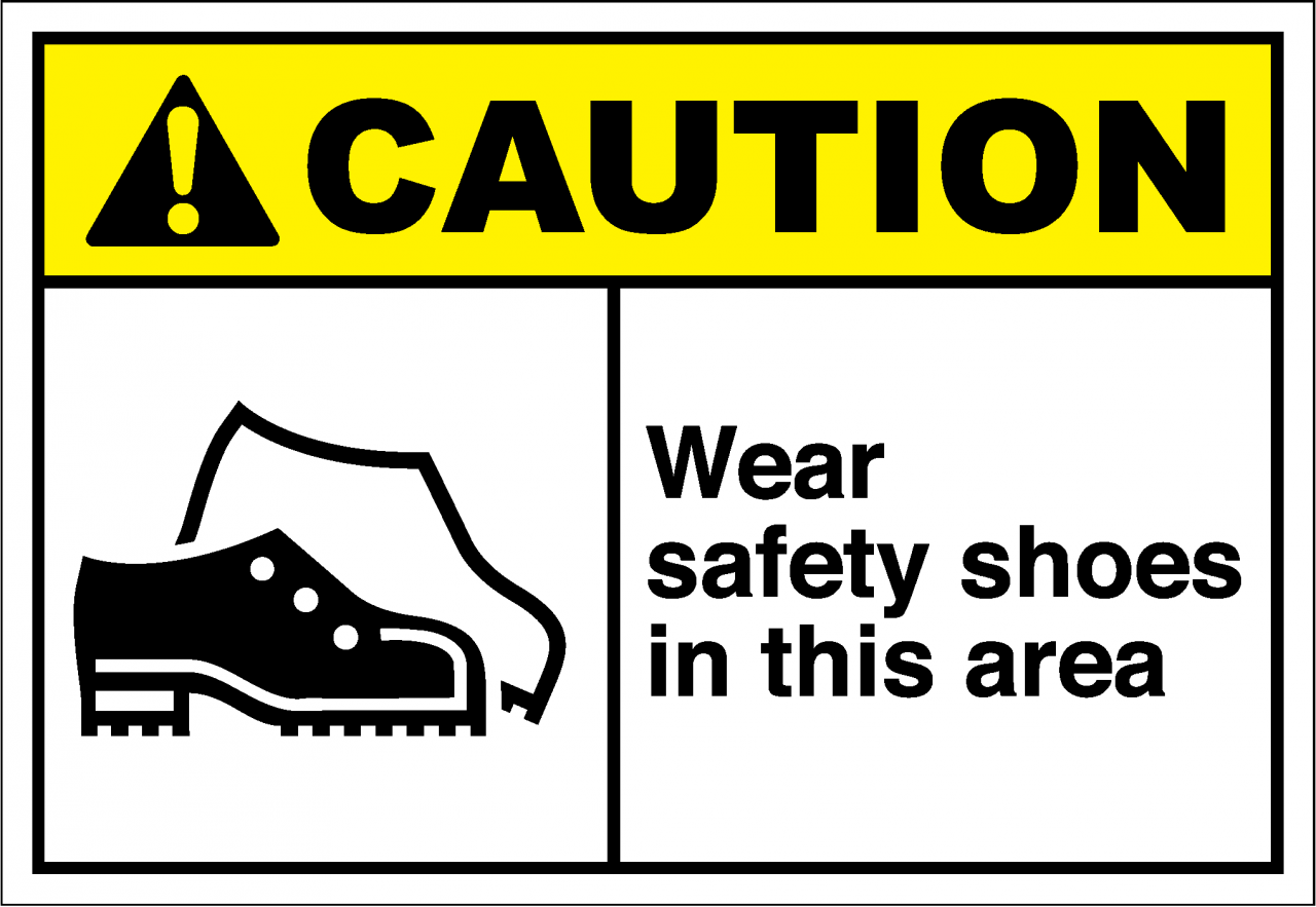 wear safety shoes