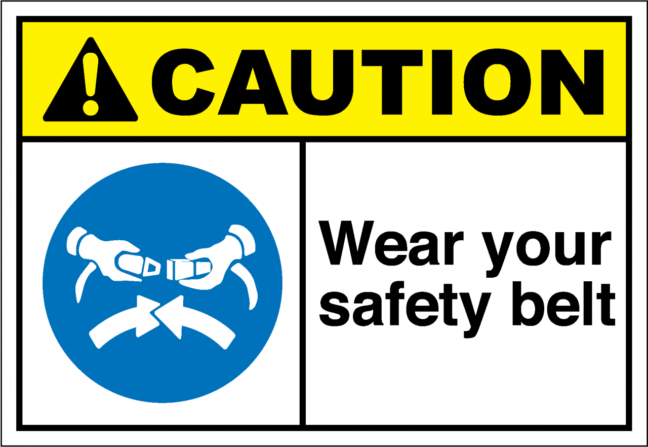 safety belt sign