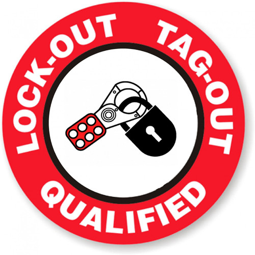 Lock Out Tag Out Qualified Sticker