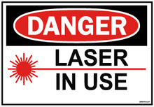 Laser In Use Sign - SafetyKore.com