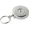 KEY-BAK Self Retracting Key Reel Chrome with Belt Clip