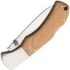 Browning Lockback Knife Maple Pakkawood Handle Stainless