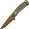 Browning Small Trailside Linerlock Knife Green Micarta
