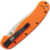 Ontario RAT I Linerlock Orange Handle Knife with AUS 8 Blade