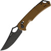 SRM Knives 9202 Ambi Lock Folding Knife with Brown G10 Handle