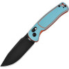 CJRB Shale Blue Orange G10 AR-RPM9 Crossbar Lock Knife