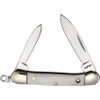 Rough Rider Mini Canoe White Bone Handle Folding Knife