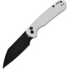CJRB Pyrite Gray FRN Button Lock Knife