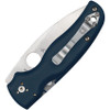 Spyderco Shaman Blue G-10 Folding Knife - Folded View