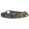 Spyderco Military Camo G10 Folding Knife - Folded View