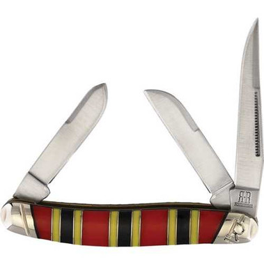 Rough Rider 2279 Stockman Knife with Coral Snake Handle