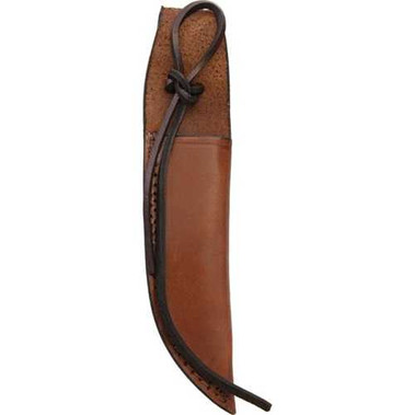Straight Knife Sheath Brown Leather Fits Up to 6 Inch Blade