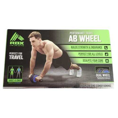 RBX Performance Travel Ab Wheel Roller Portable Core Trainer