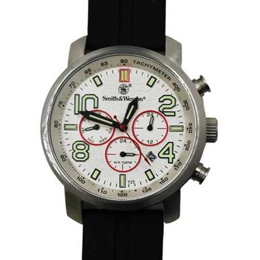 Smith & Wesson Tritium Chronograph Watch White Dial