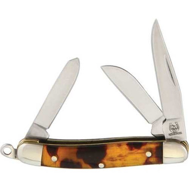 Rough Rider Tiny Stockman Pocket Knife Tortoise Shell Handle