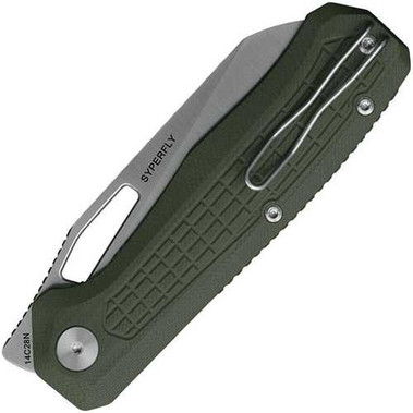 Ironfly Syperfly Linerlock Army Green Folding Knife