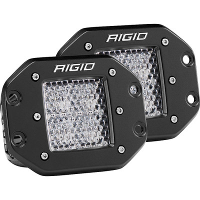 RIGID D-Series PRO Flush Mount Diffused Pair Black
