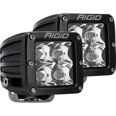 RIGID D-Series PRO Hybrid Spot LED Pair Black