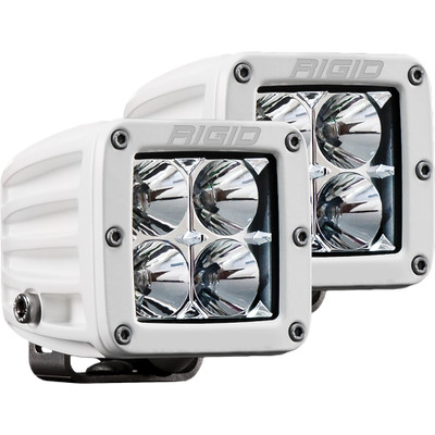 RIGID D-Series PRO Hybrid Flood LED Pair White