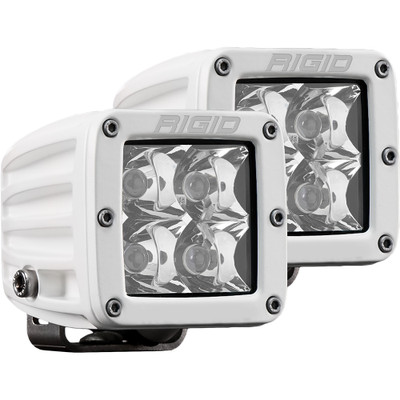 RIGID D-Series PRO Hybrid Spot LED Pair White