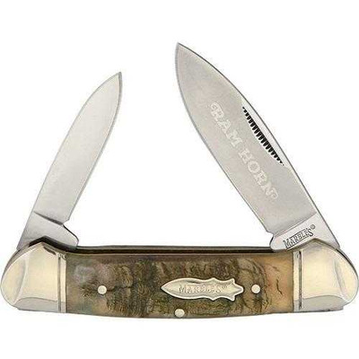 Marbles Rams Horn Canoe Folding Knife