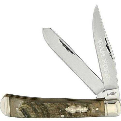Marbles Rams Horn Trapper Folding Knife