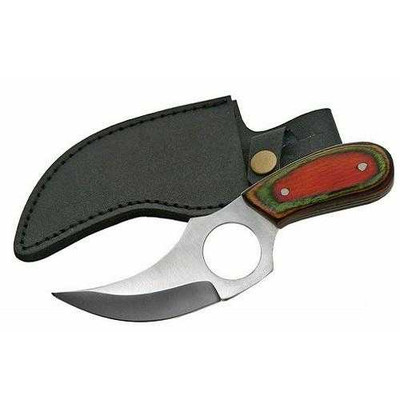 Multi-Color 202989-MC Stainless Wood Handle Knife