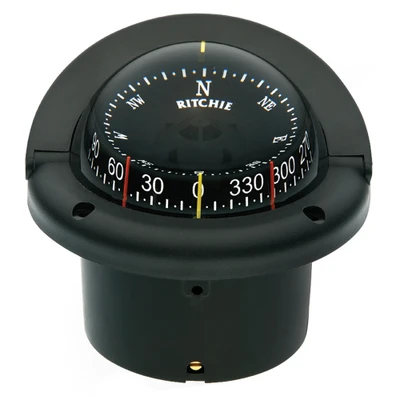 Ritchie HF-743 Helmsman Black Flush Mount Compass