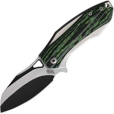 Rough Rider Bullfrog Black Green G10 Linerlock Knife