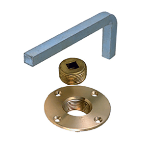 Perko Cast Bronze Garboard Drain Plug with Wrench